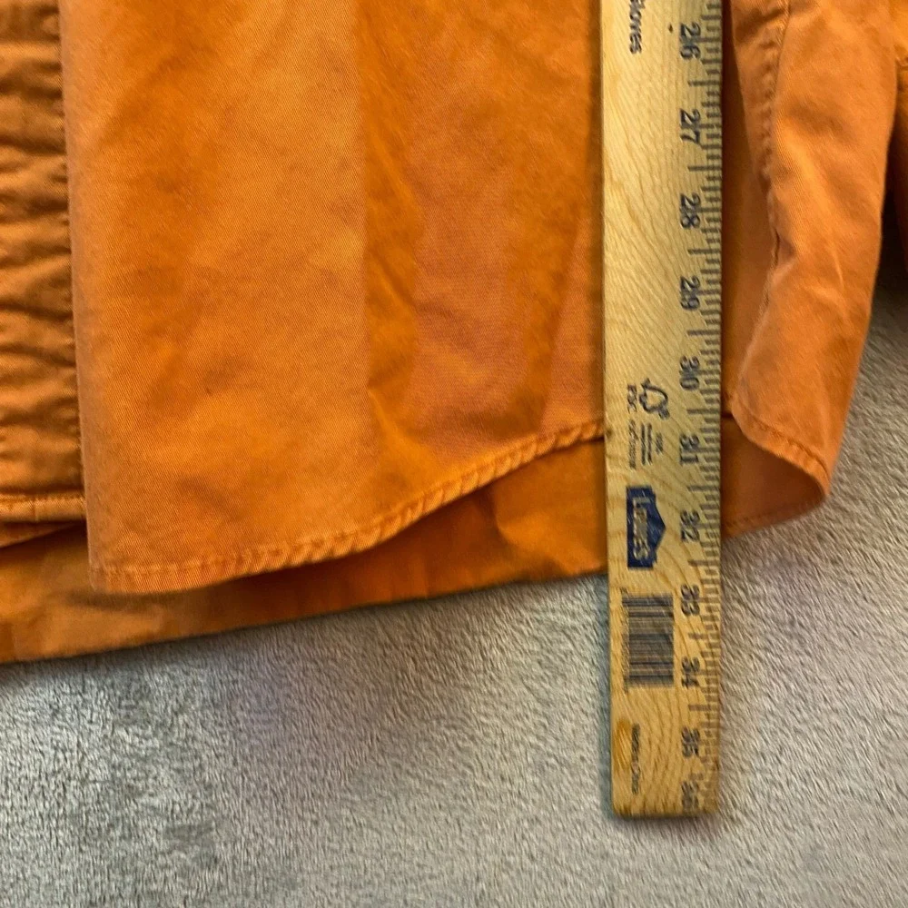 Port Authority Mens 2XLT Burnt Orange Long Sleeve Button Down Twill Shirt Tall